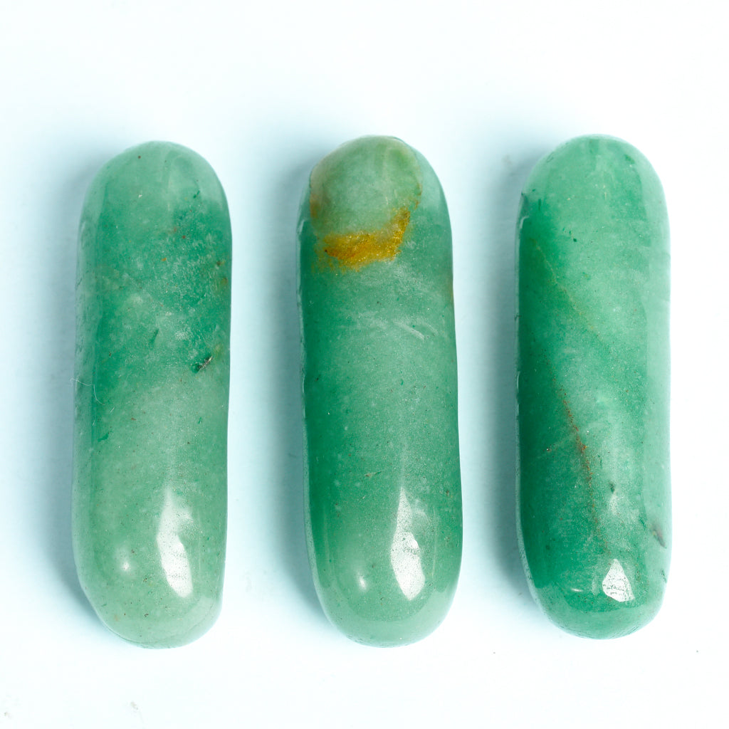 Natural Crystal Green Aventurine Cucumber Rick High Quality Material Carving