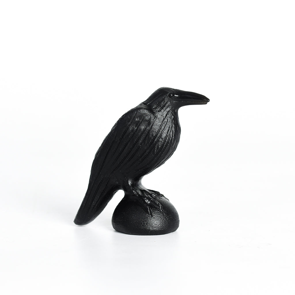 Natural obsidian crow natural crystal carving