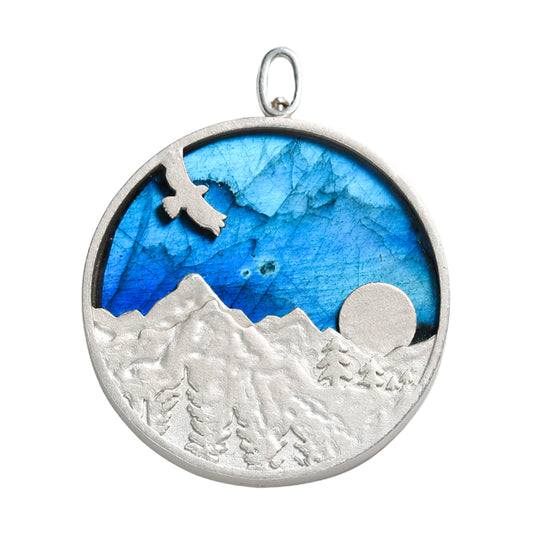 Creative lovely natural crystal jewelry  labrador eagle pendant high-quality