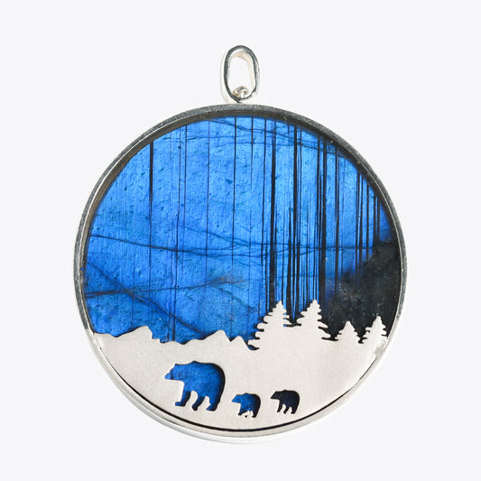 Creative lovely natural crystal jewelry  labrador bear pendant high-quality