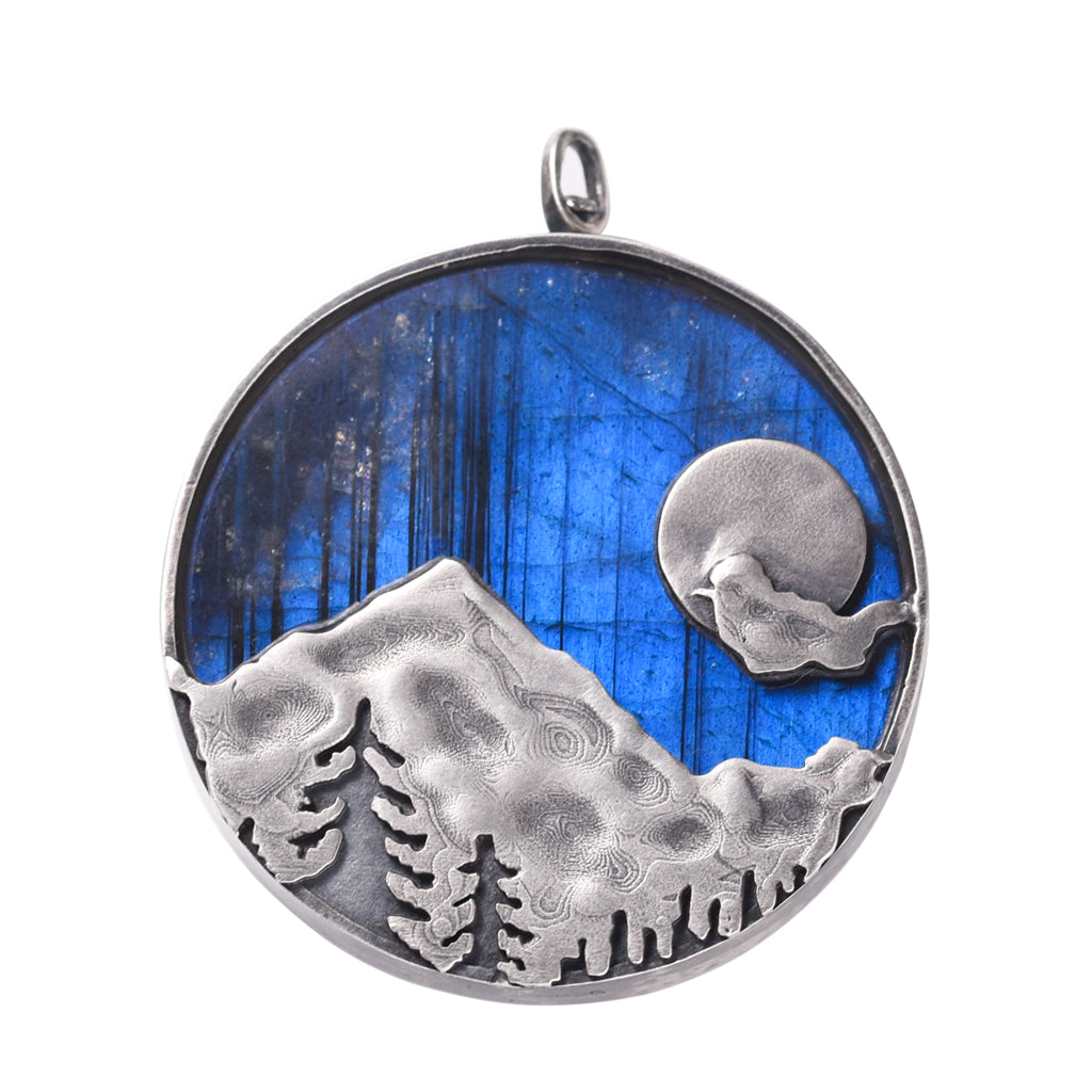 Creative lovely natural crystal metal inlay jewelry  labrador bear pendant high-quality