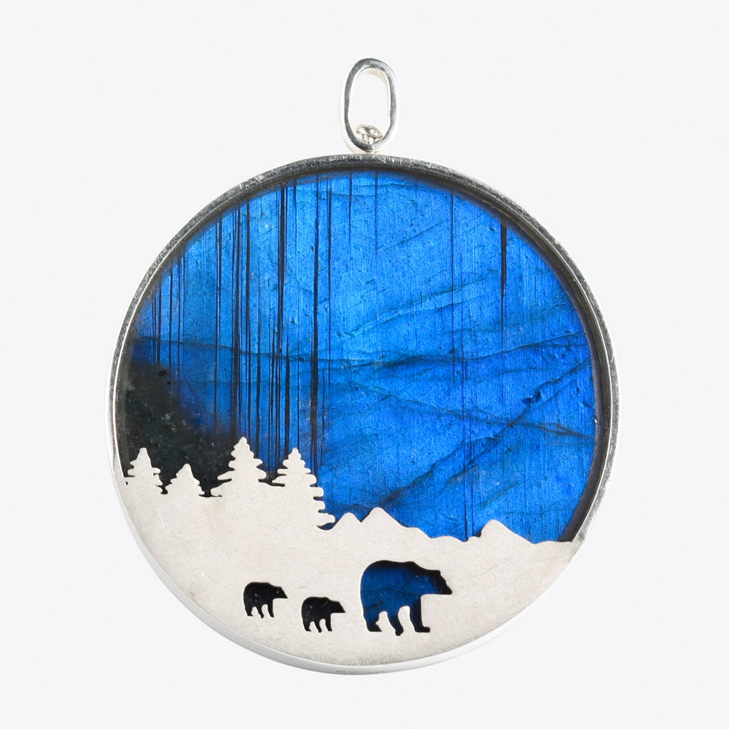 Creative lovely natural crystal jewelry  labrador bear pendant high-quality