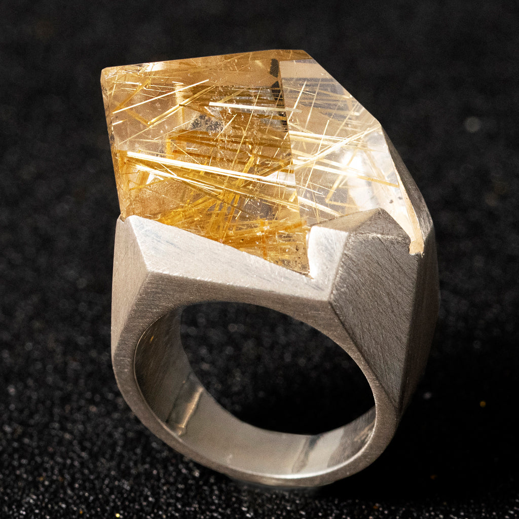 High-end design crystal ring