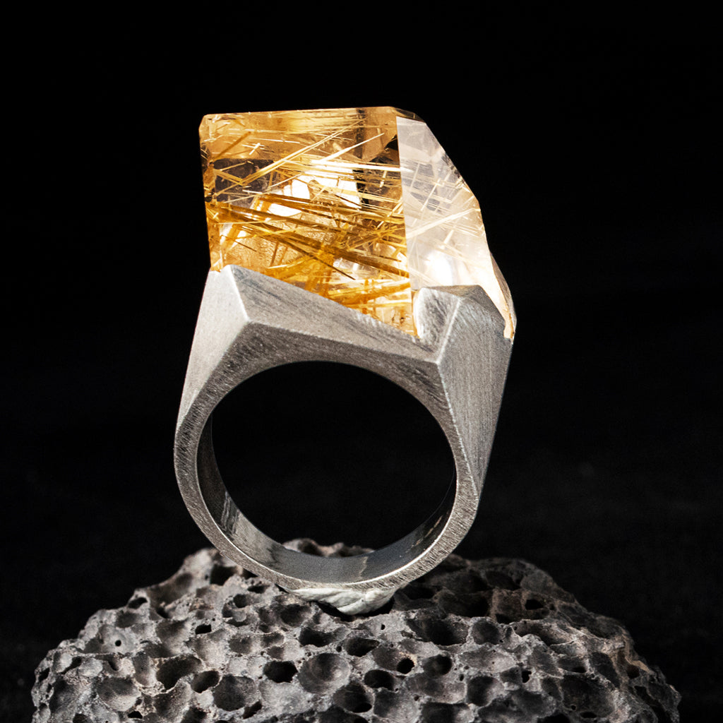 High-end design crystal ring