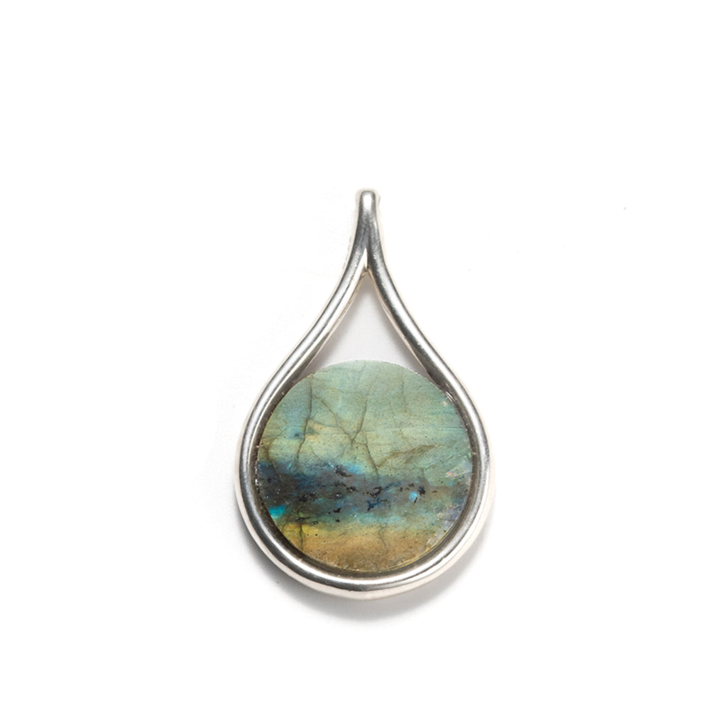 High-end design matching drop silver pendant