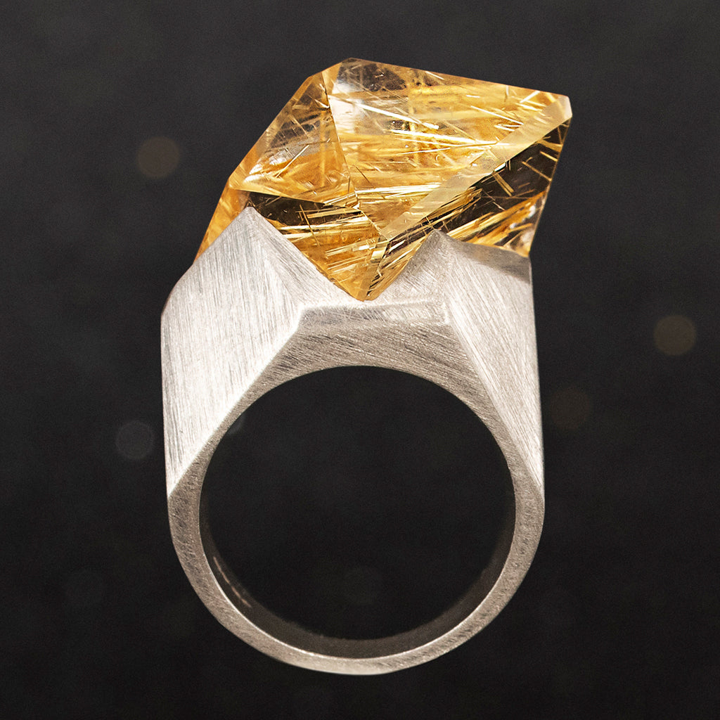 High-end design crystal ring