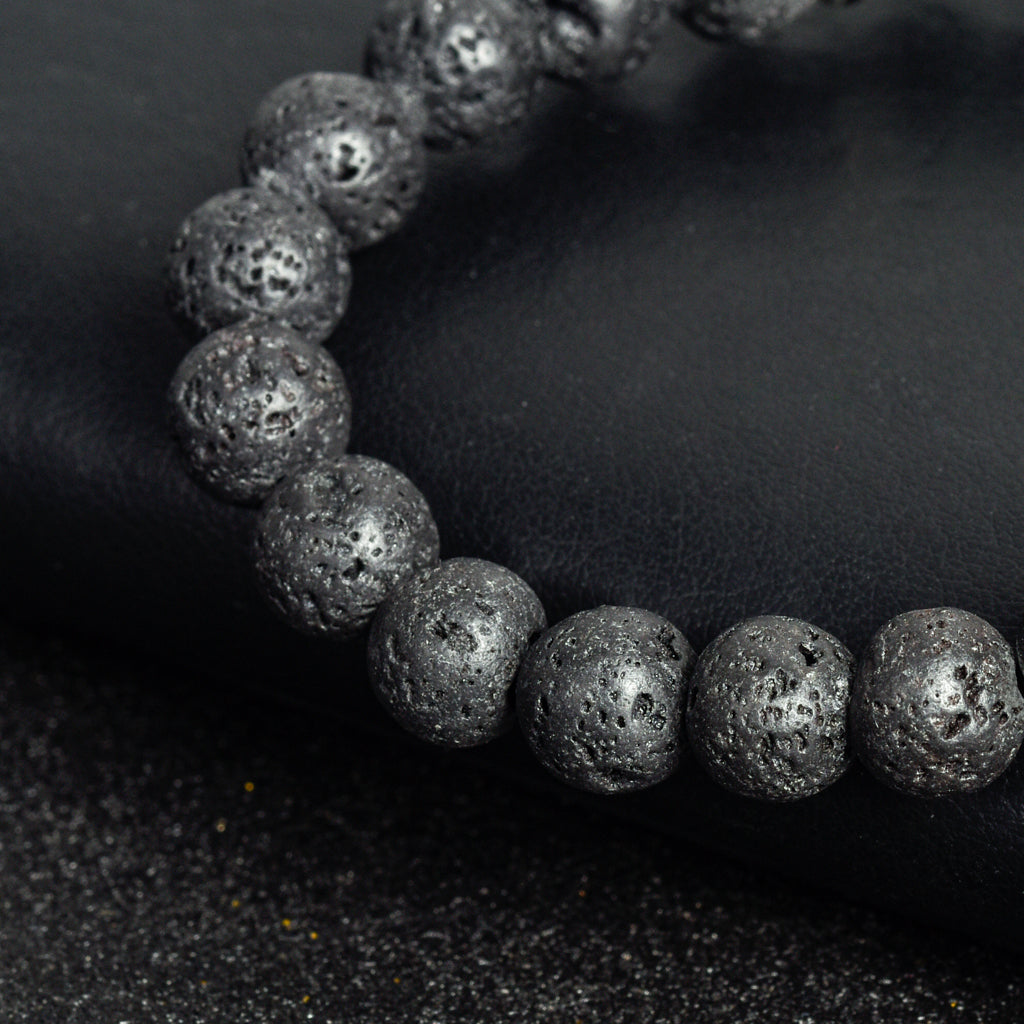 Volcanic stone lupus creative men's gift exquisite crystal creative Christmas bracelet trend high-grade sense bracelet