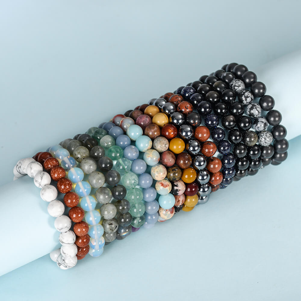 10mm single circle bracelet Crystal Bracelets Natural Artificial Bracelets