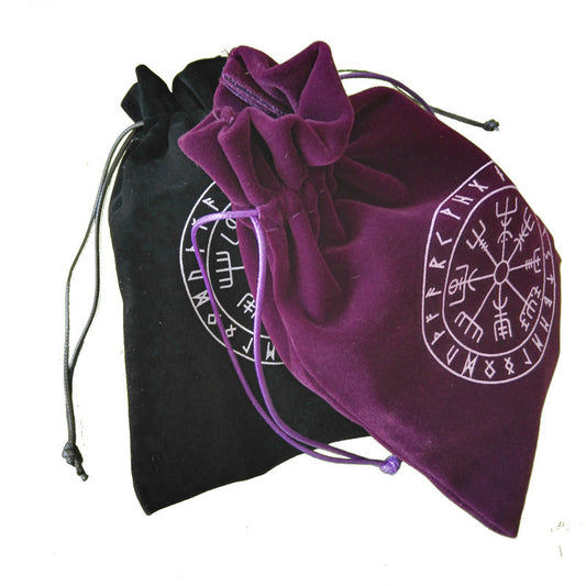 Rune Drawstring Storage  Tarot Cards Bag