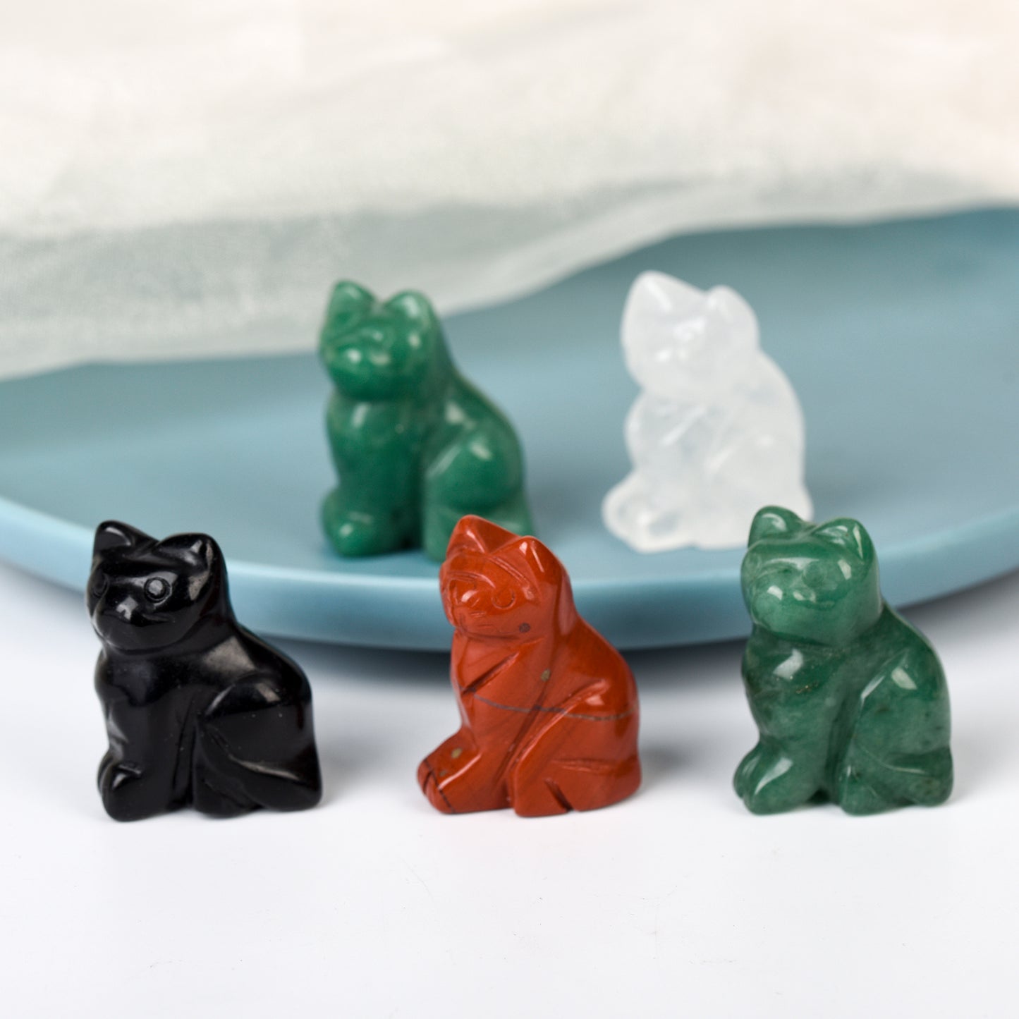 Crystal cat crystal wholesale natural engraving Factory direct sale