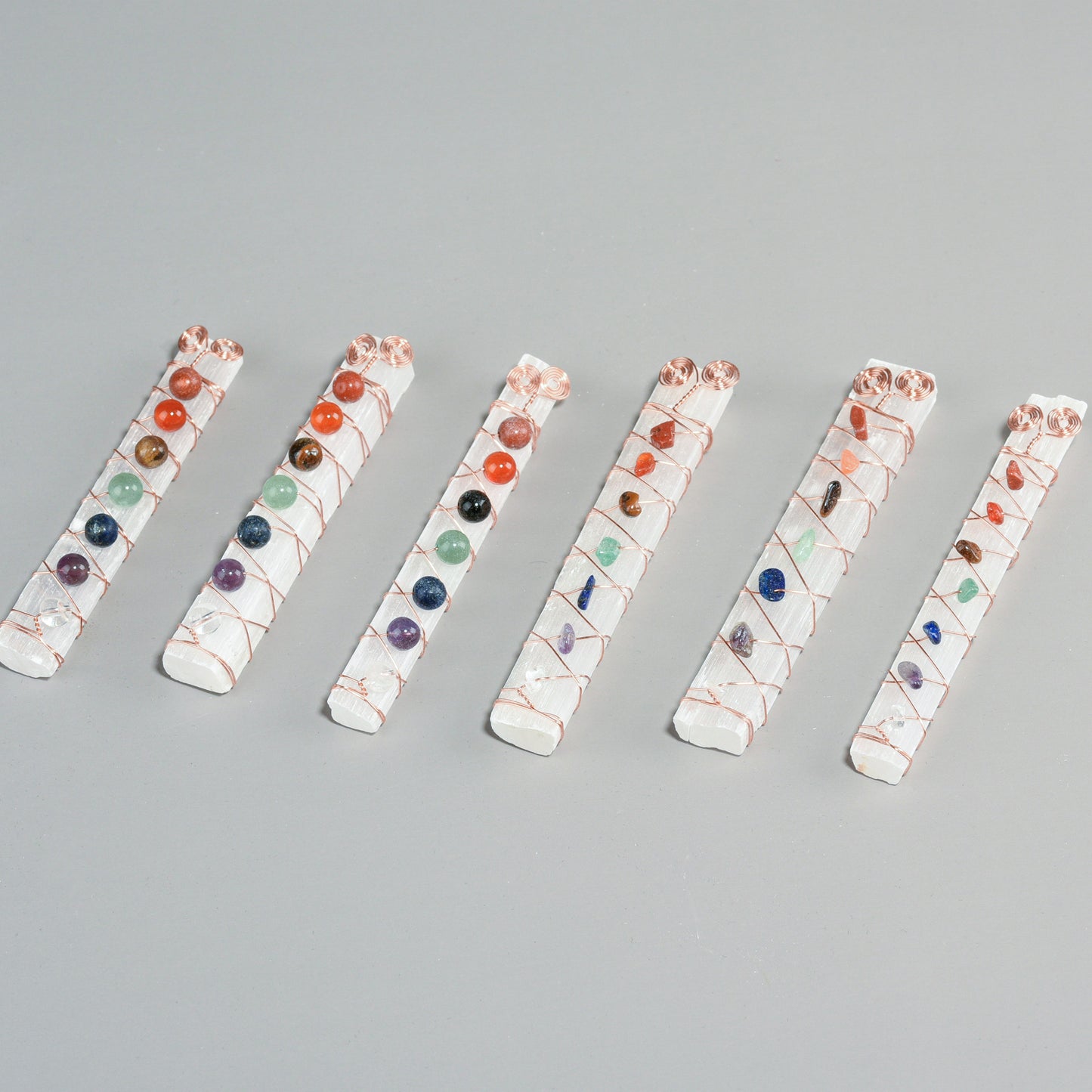 Seven Chakra White Selenite Stick