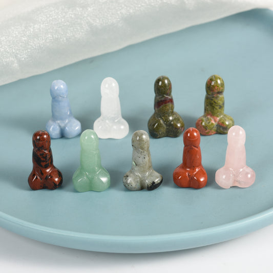 Crystal penis carving handicraft office desktop ornaments male JJ