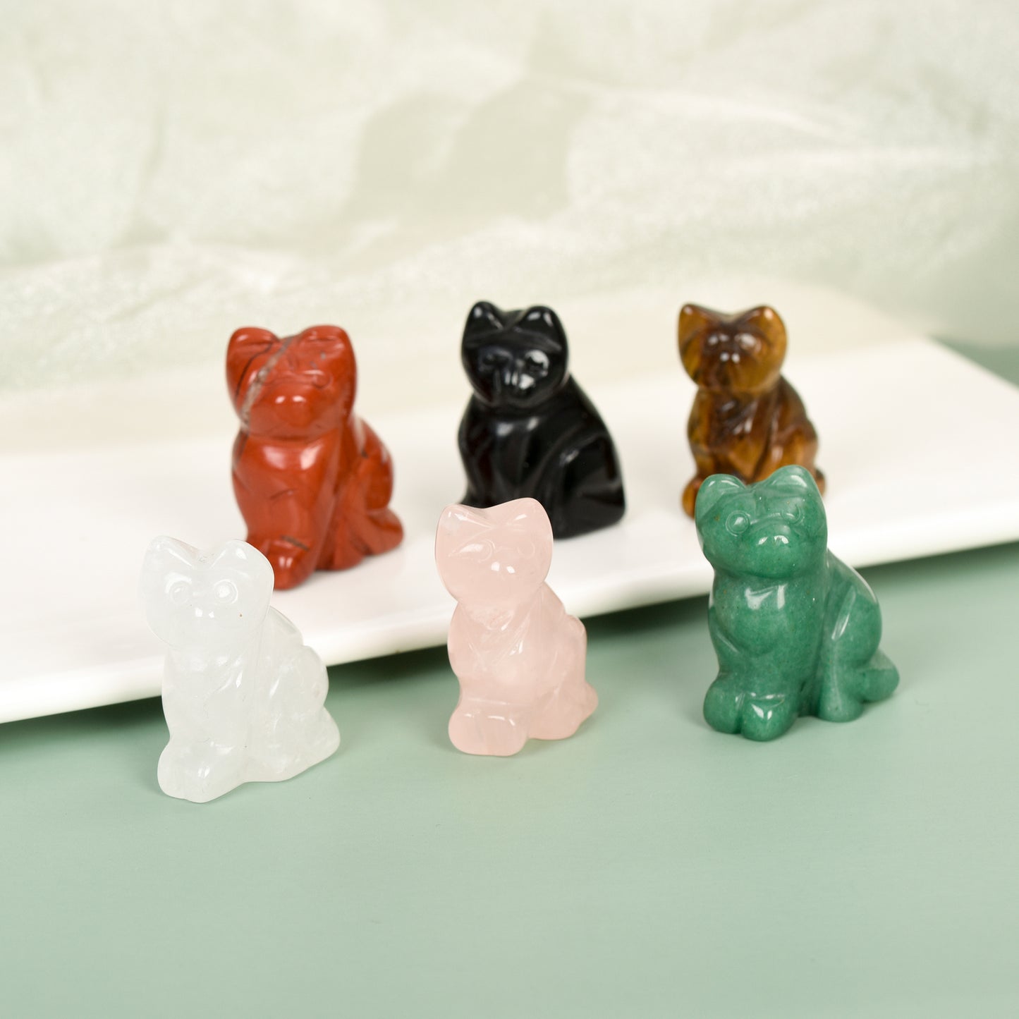 Crystal cat crystal wholesale natural engraving Factory direct sale