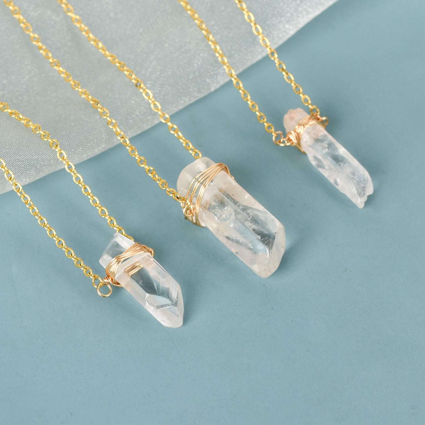 Natural Clear Quartz Pendant Create personalized Wholesale Natural