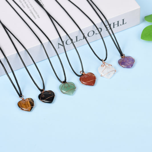 Pendant crystal Crystal wholesale crystal pendant crystal ornament engraving Crystal love natural