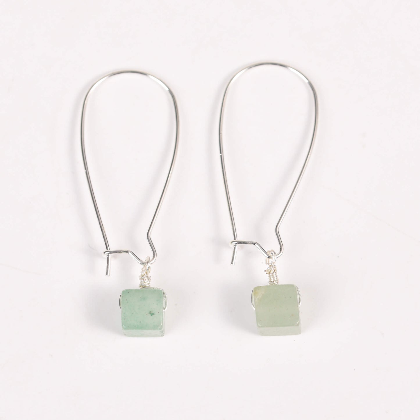 Natural Crystal  Cube  Earrings Ear line Create personalized Gifts