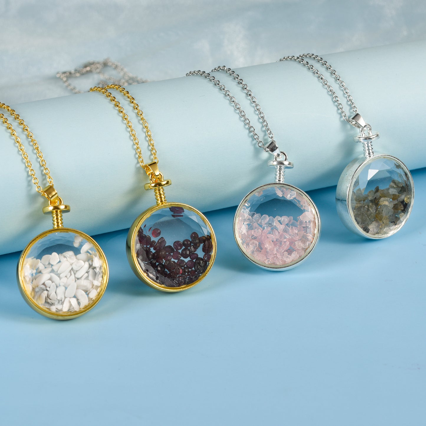 Glass circular necklace Wholesale Pendant Factory outlet Natural