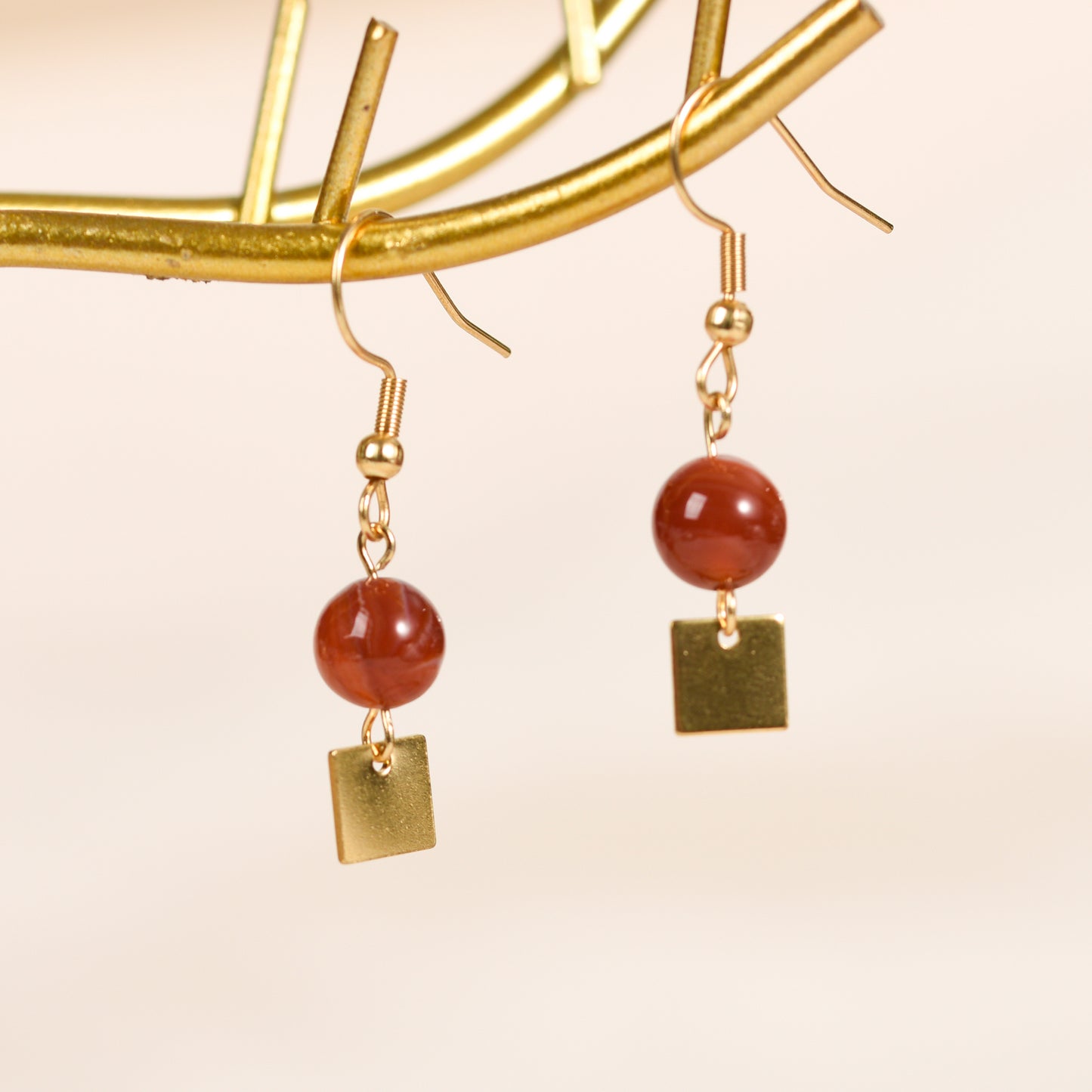 Natural Crystal Natural Crystal Square Earrings Create personalized Wholesale