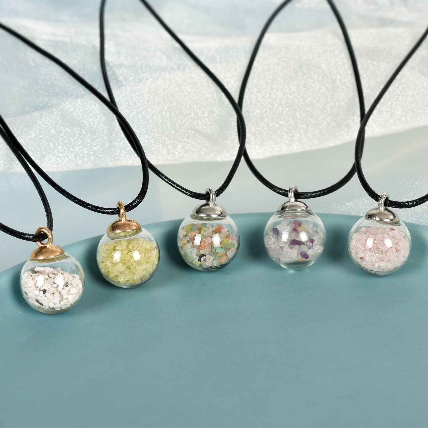 Glass ball necklace Pendant Fashion Simple Round pendant