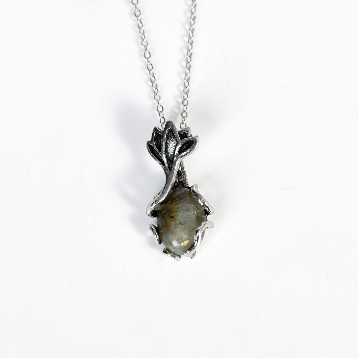 Labradorite Necklace Pendant Crystal Necklace Factory Wholesale Natural Crystal Earrings