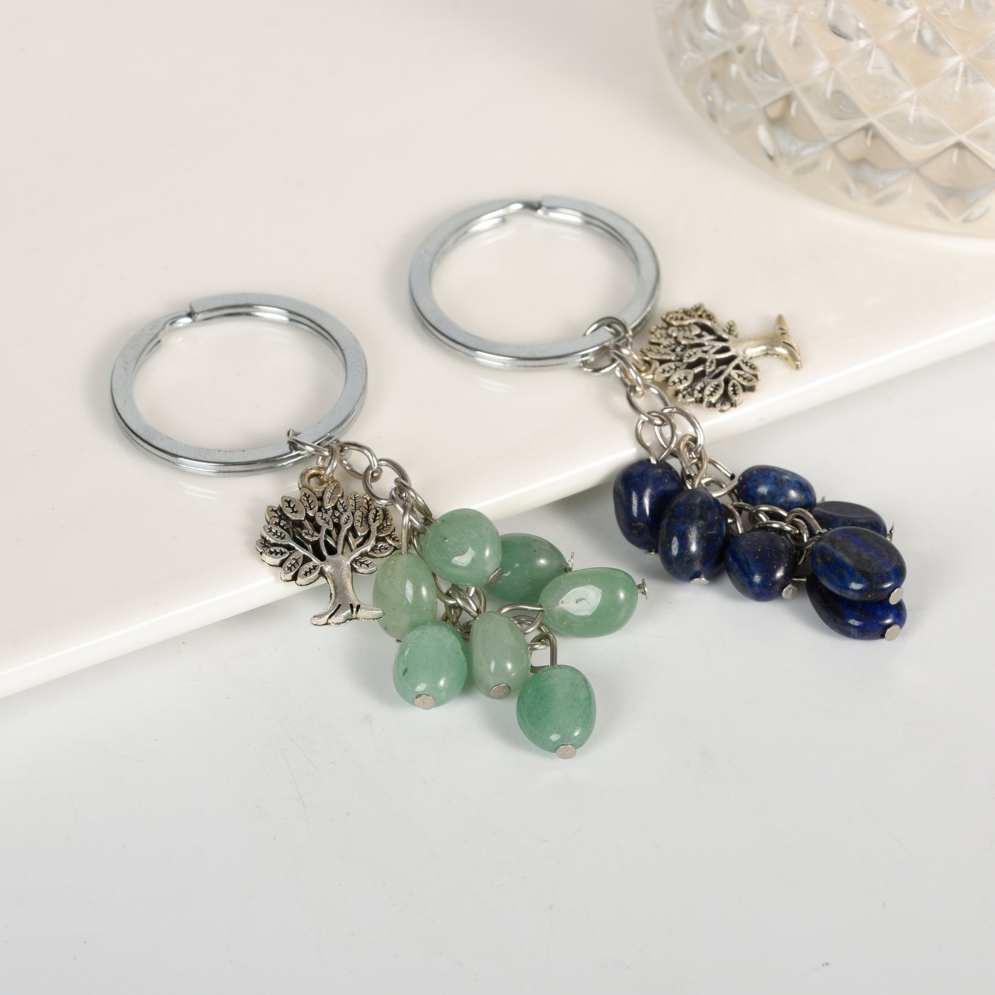 Gravel key chain Crystal accessories gifts wholesale Create personalized