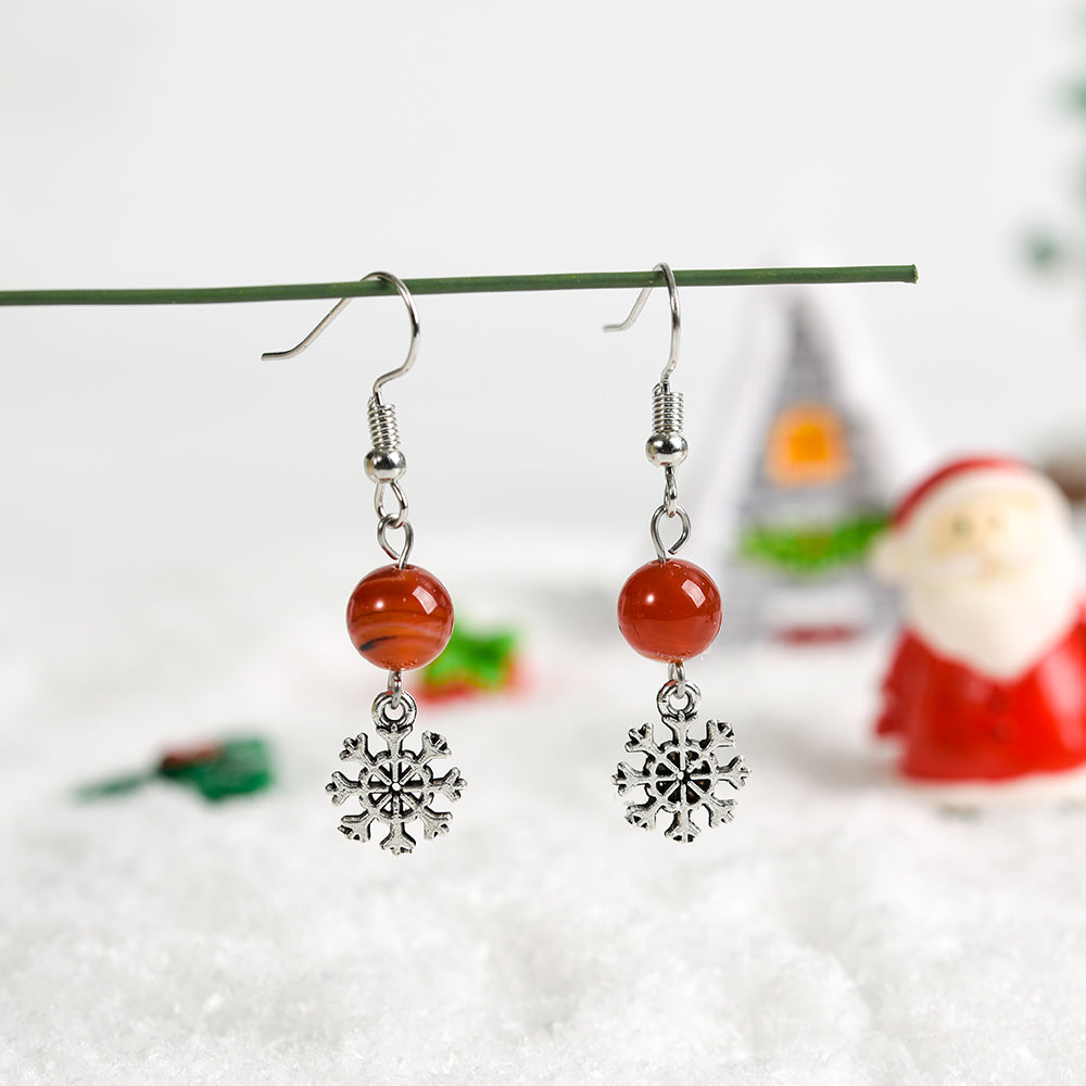 European and American style Halloween personality snow globe earrings exaggerated creative animal inset rice beads earrings hot cross-border sources