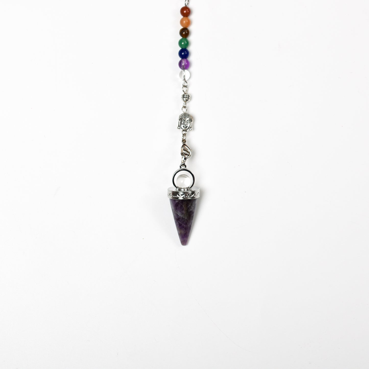 Chakra Spiritual Pendulum Natural Crystal Pendulum Pendant