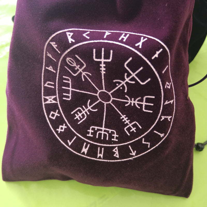 Rune Drawstring Storage  Tarot Cards Bag