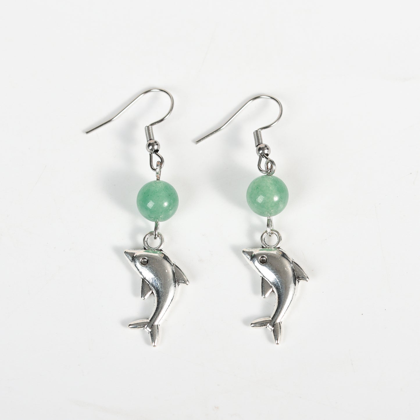 Natural Crystal Dolphin Earrings Jewelry Create personalized wholesale