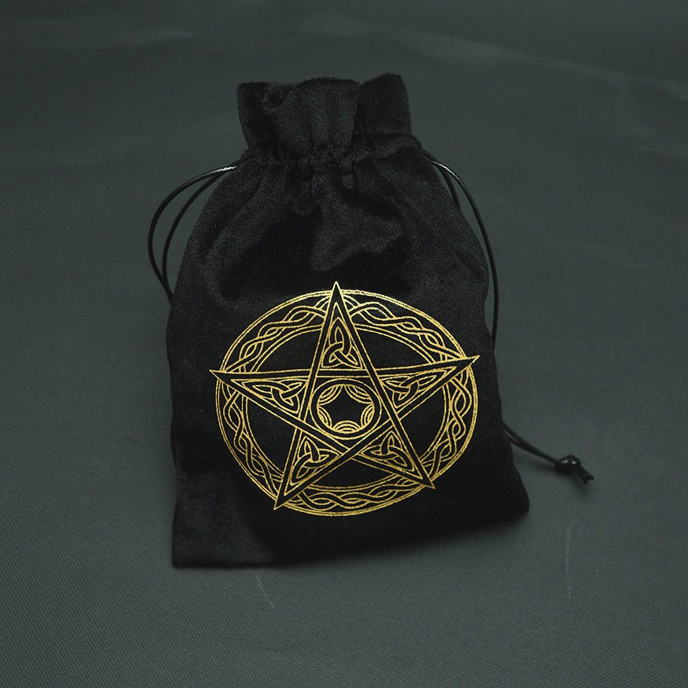 Multi Graphic Drawcord Storage Tarot Bag