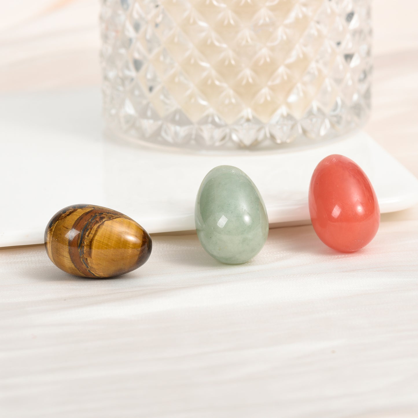 Egg Shaped Stone Natural Healing Crystal Kegel Massage Accessory