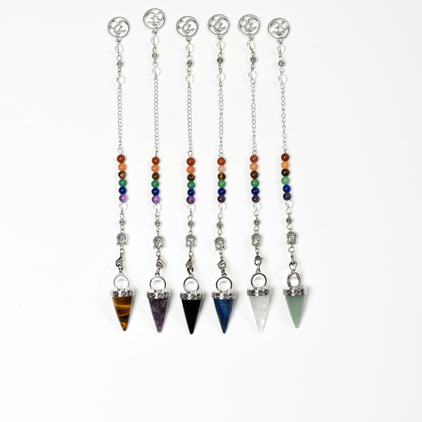 Chakra Spiritual Pendulum Natural Crystal Pendulum Pendant