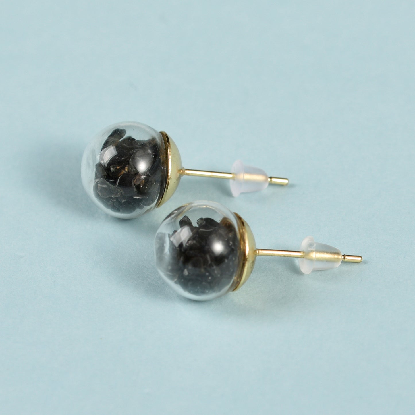 Glass sphere stud earrings crystal ear studs Accessories Ear studs