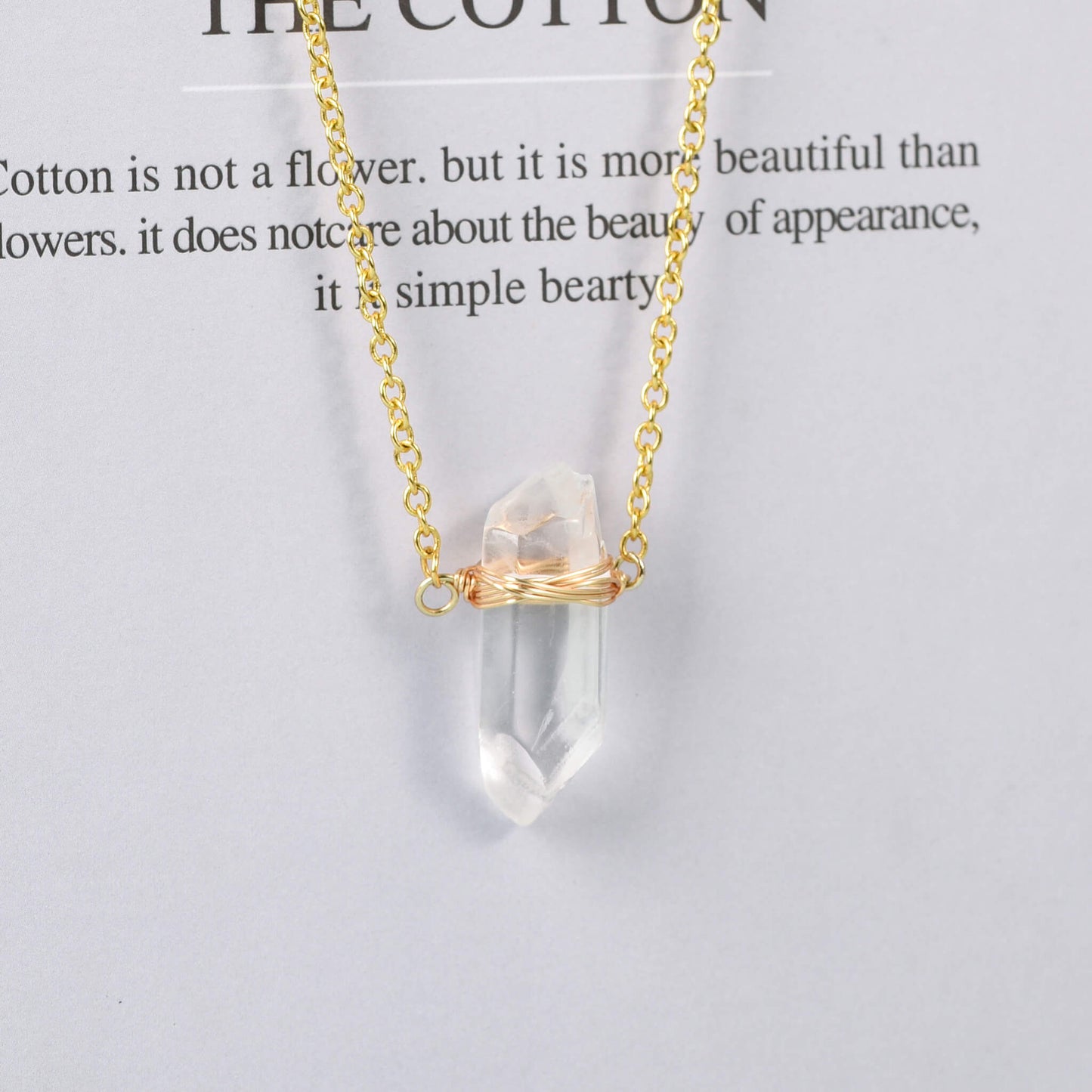 Natural Clear Quartz Pendant Create personalized Wholesale Natural