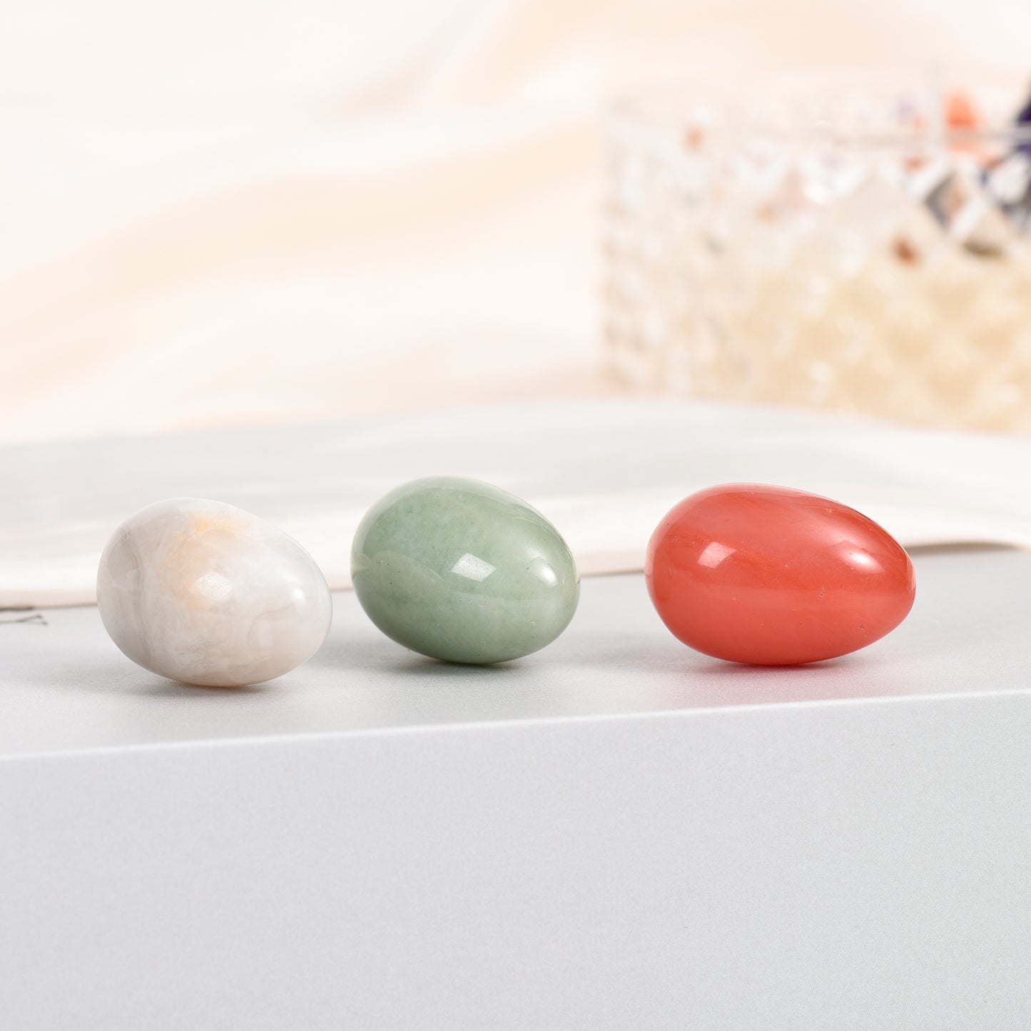 Egg Shaped Stone Natural Healing Crystal Kegel Massage Accessory