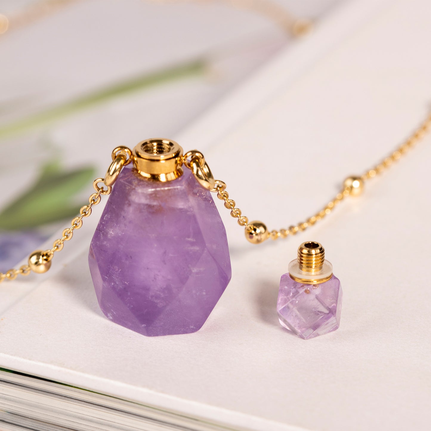 Perfume bottle pendant Crystal Accessories Good for sleep