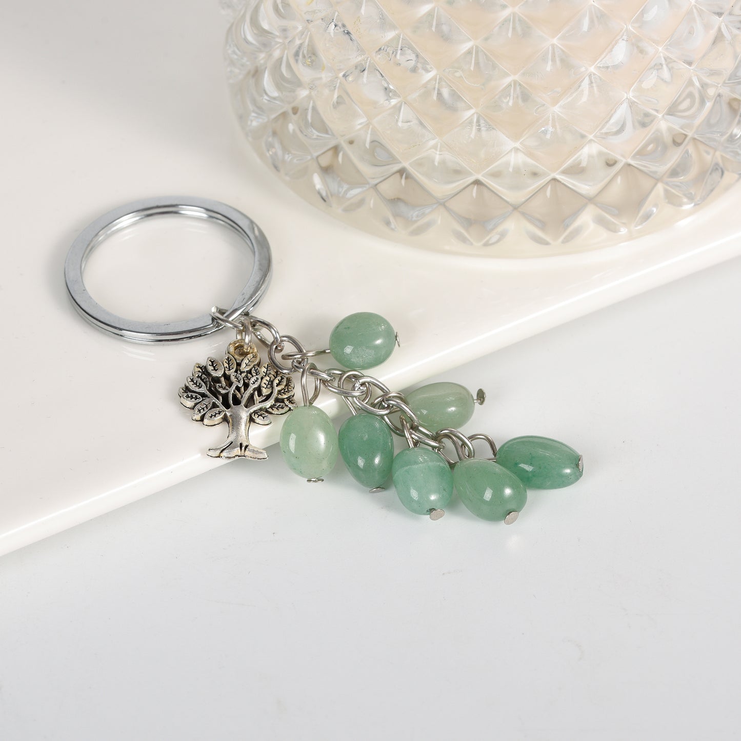 Gravel key chain Crystal accessories gifts wholesale Create personalized