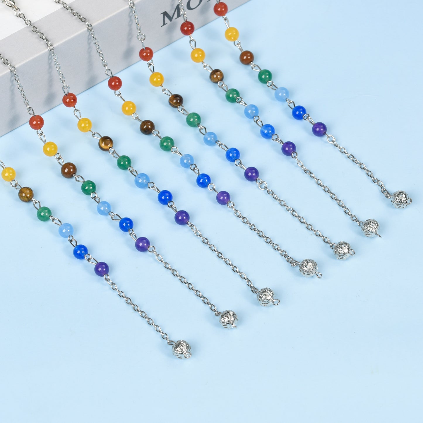 Seven Chakras Spiritual pendulum Pencil tip crystal