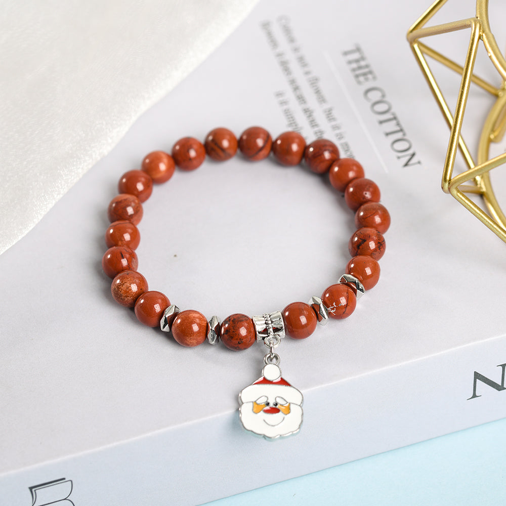 Europe and the United States Santa Claus series creative crystal creative Christmas bracelet trend senior sense bracelet