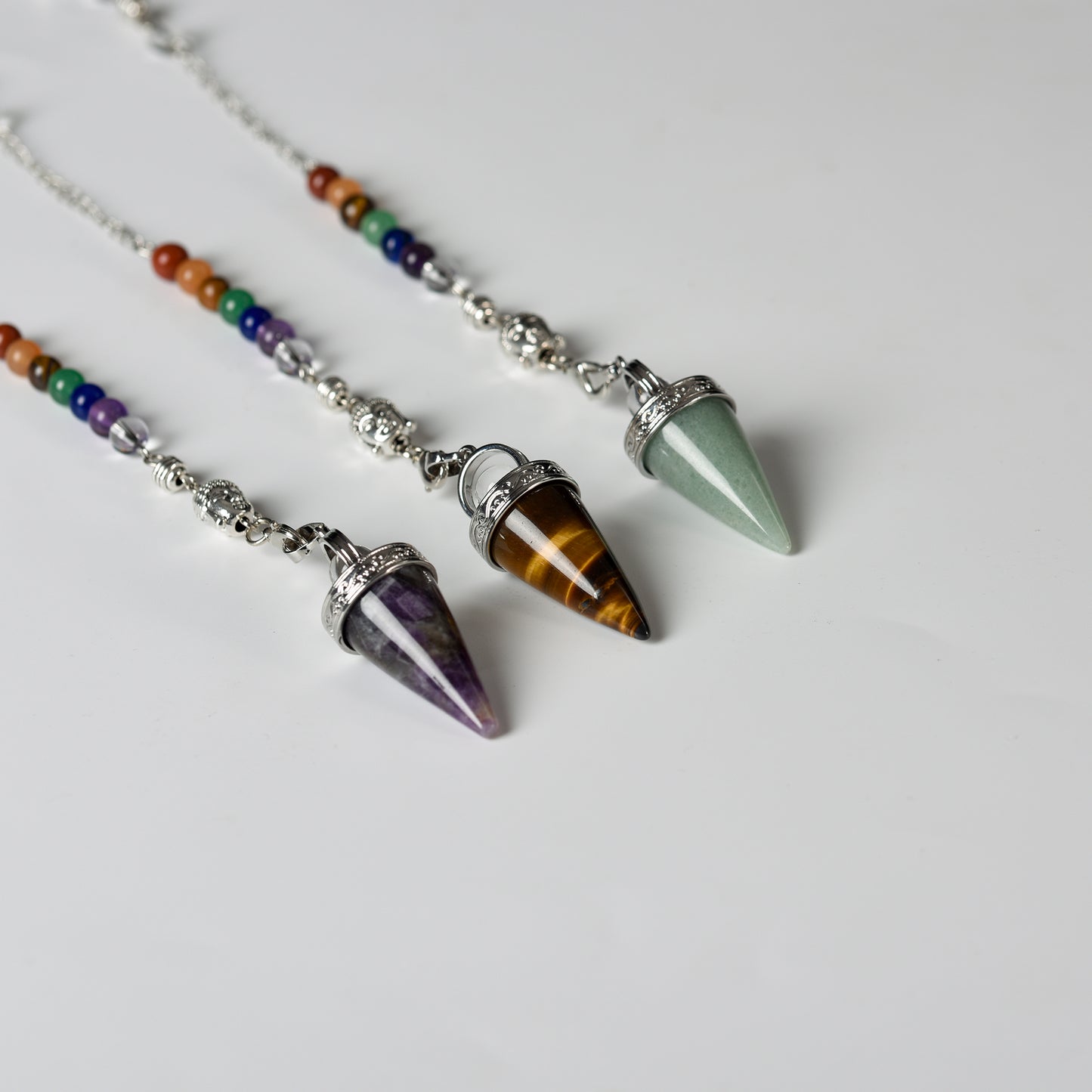 Chakra Spiritual Pendulum Natural Crystal Pendulum Pendant