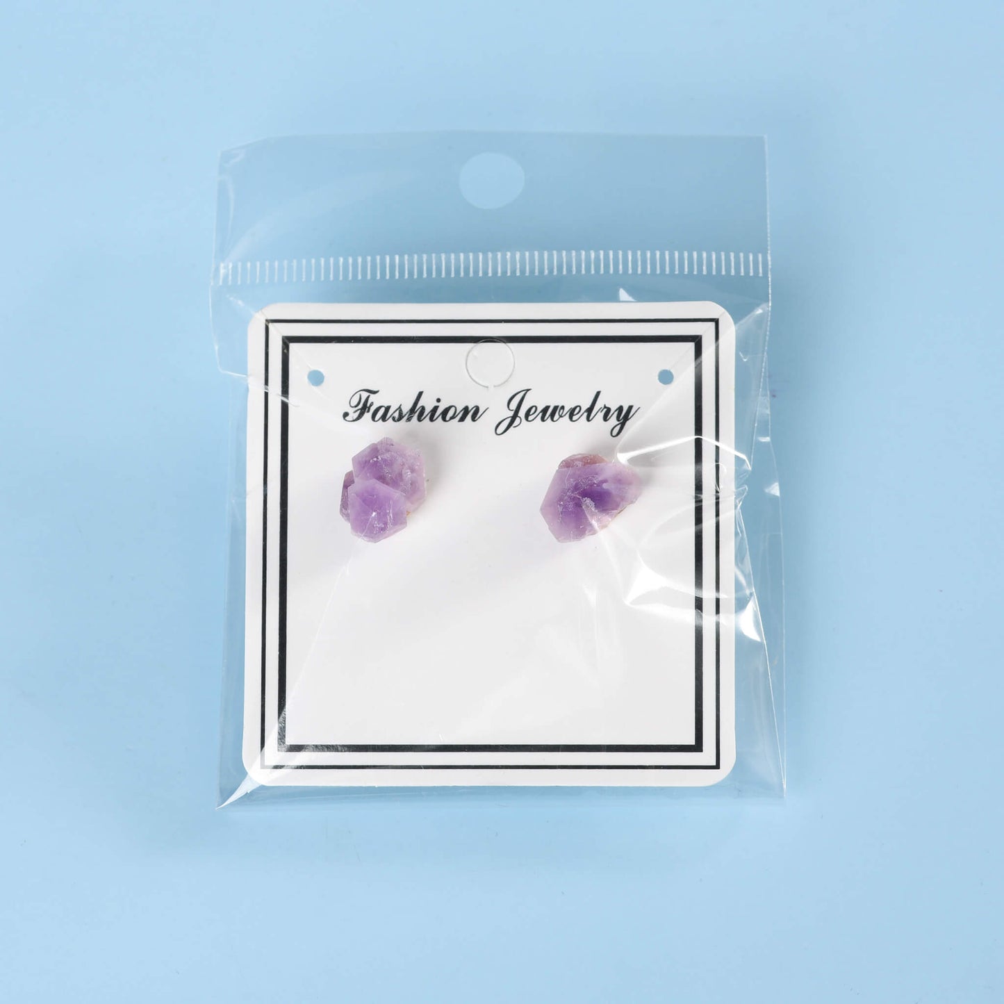 Amethyst Flower Earrings Crystal Earrings Wholesale Live mouth