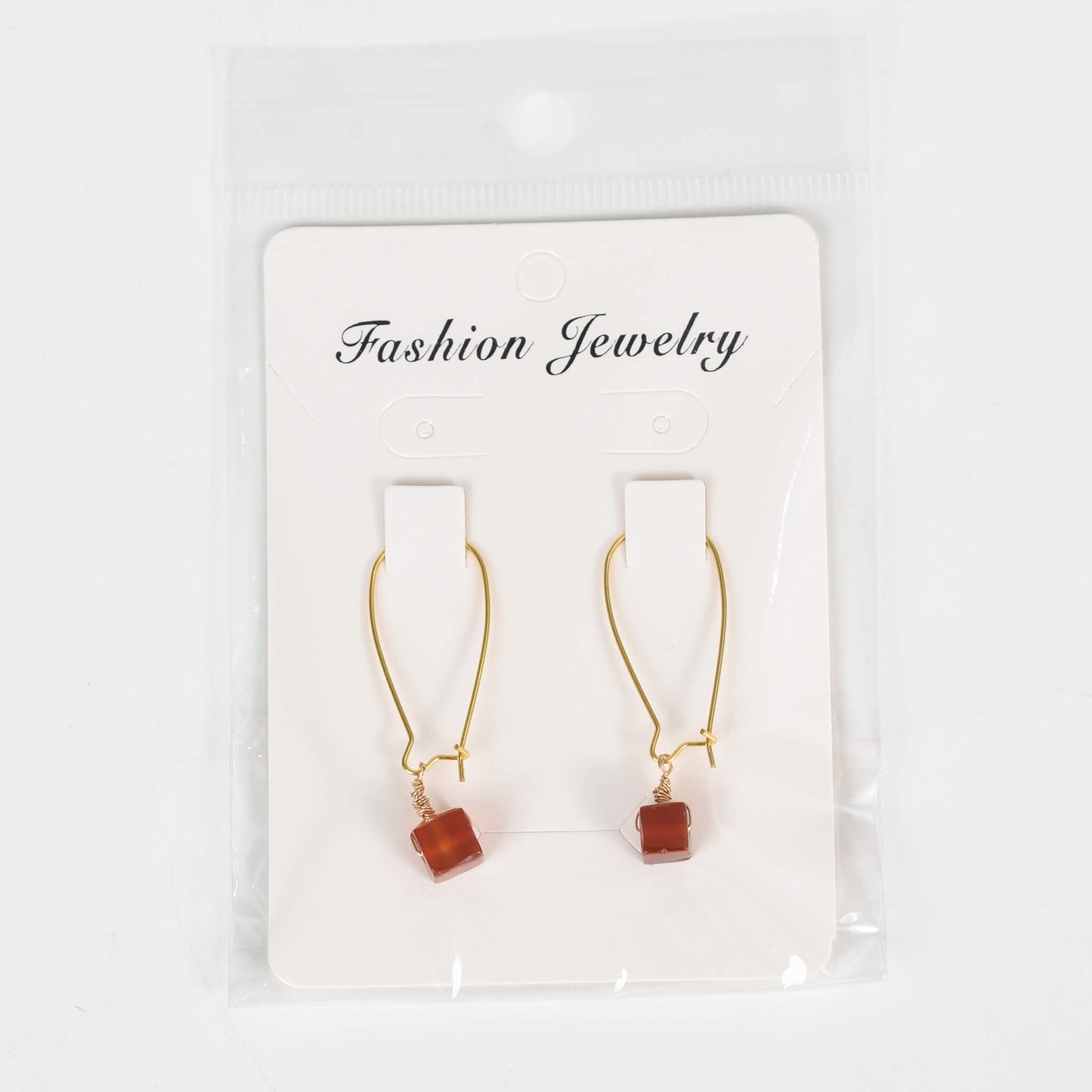 Natural Crystal  Cube  Earrings Ear line Create personalized Gifts