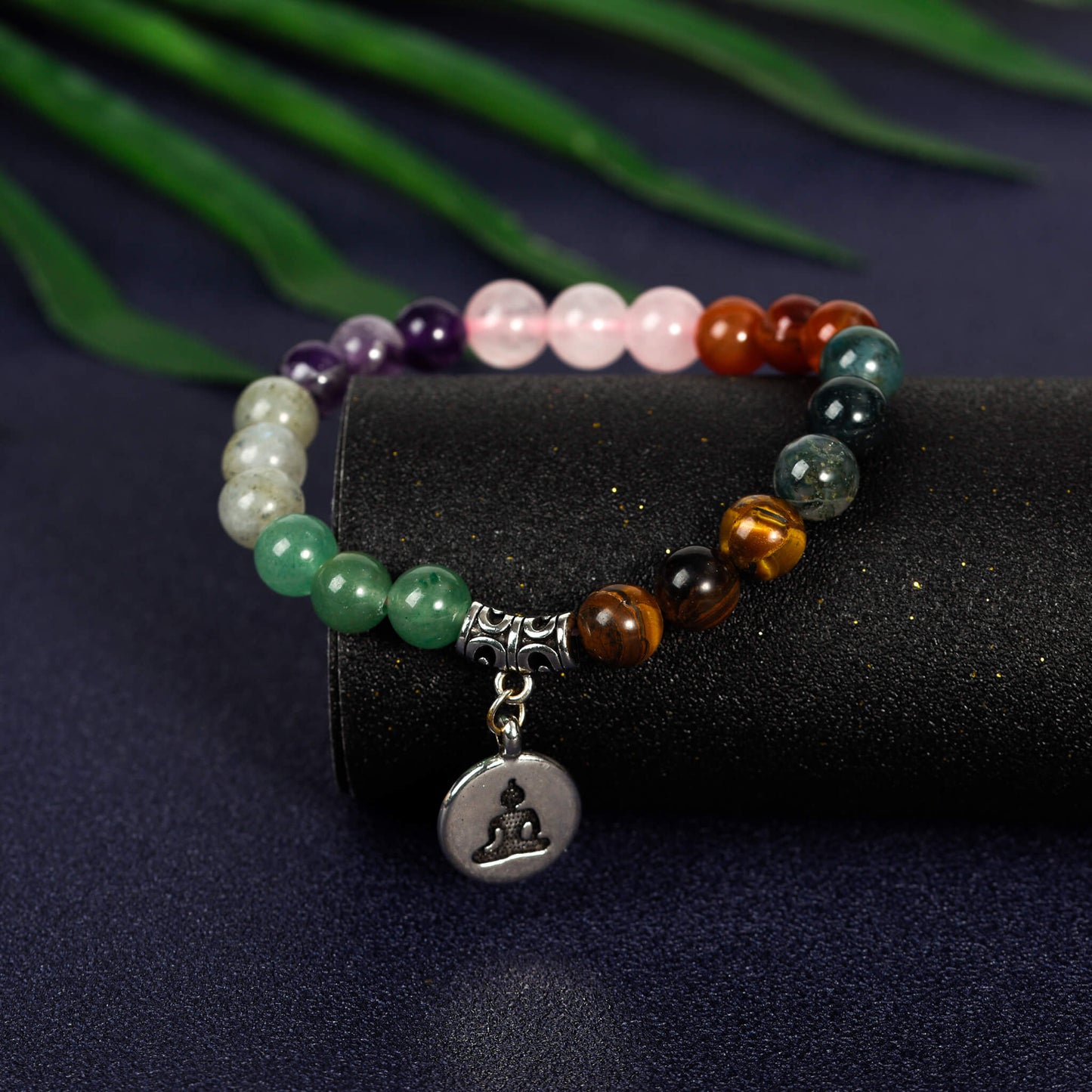 8mm Natural Crystal Bracelet  Chakra Energy