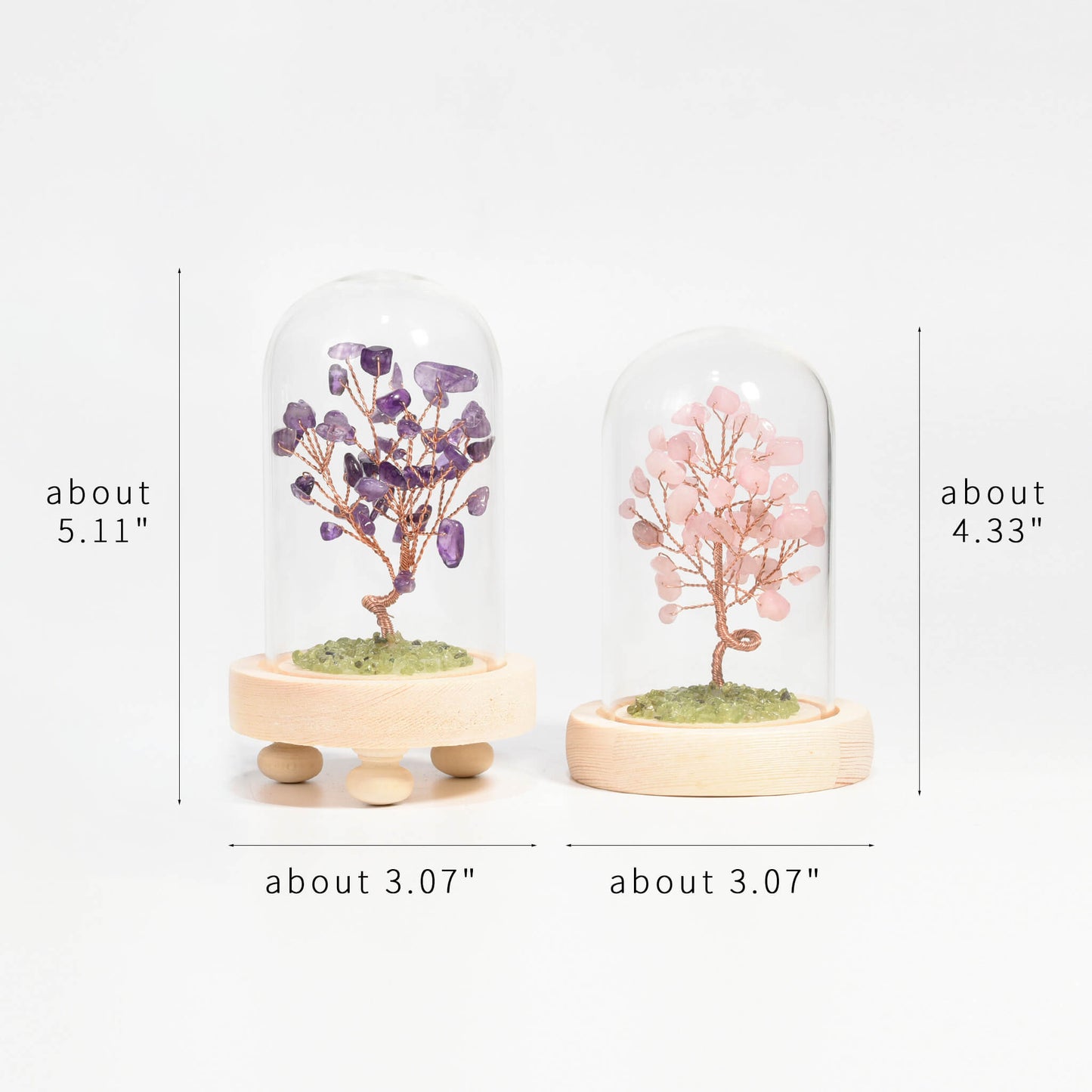 Fortune Tree Crystal Factory customization bring luck Gift Decoration glass cover