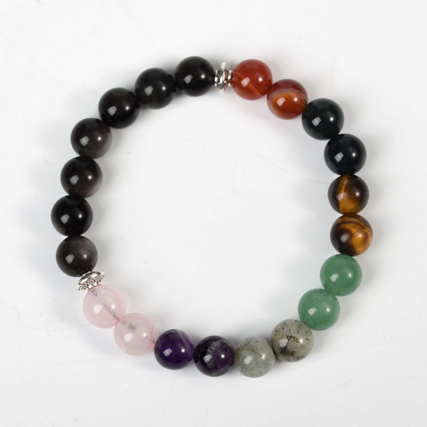 8mm Natural Crystal Bracelet  Chakra Energy