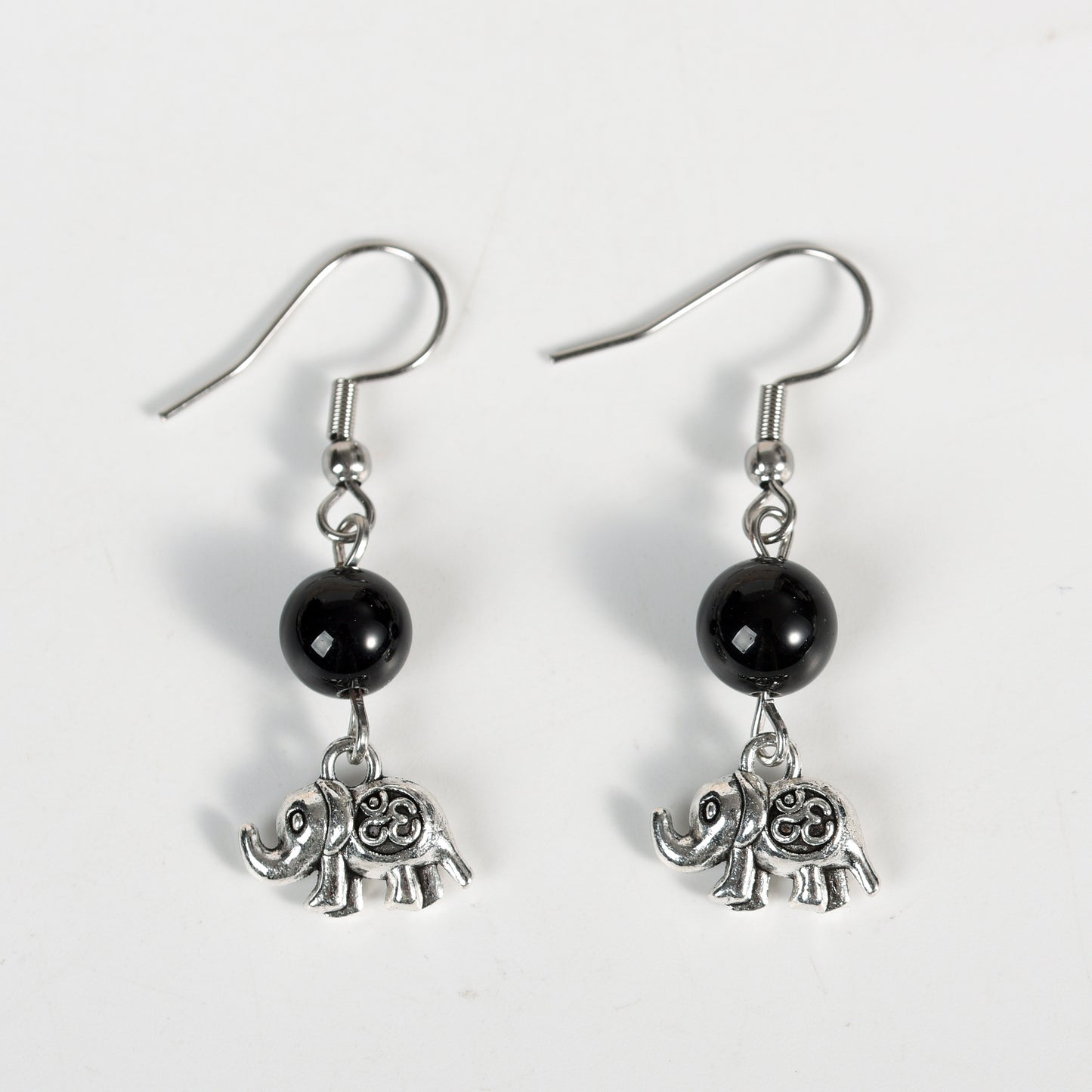 Sunnycrystal Natural Crystal Elephant   Earrings Silver Fashion Earring Accessories