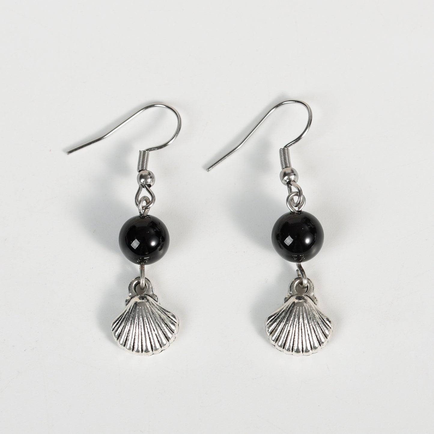 Shell earrings crystal natural Alloy Scallop Shell Earrings wholesale