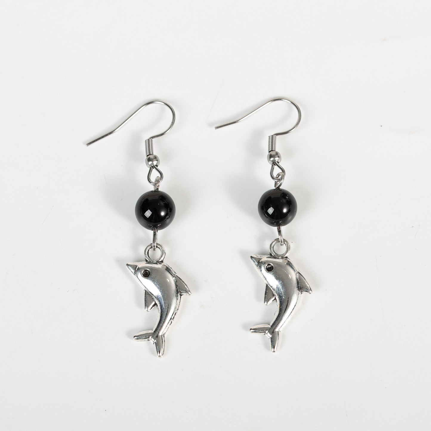 Natural Crystal Dolphin Earrings Jewelry Create personalized wholesale