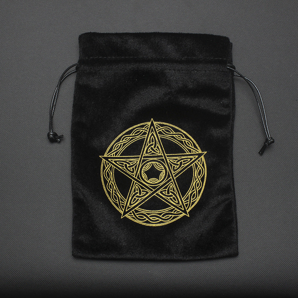 Multi Graphic Drawcord Storage Tarot Bag