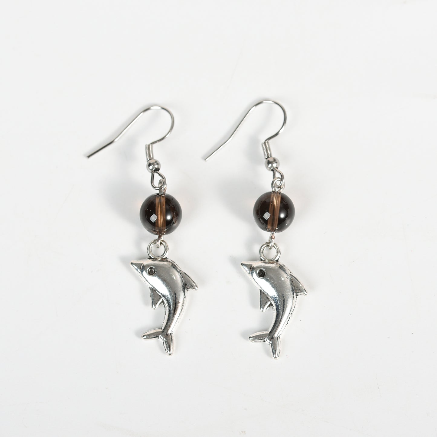 Natural Crystal Dolphin Earrings Jewelry Create personalized wholesale